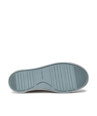 CALVIN KLEIN FLATFORM CUP LACE UP Teniși din piele &icirc;ntoarsă bej - Pantofi femei - 6