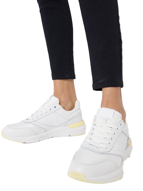 EPI MONO MIX Adidași din piele alb - Pantofi femei