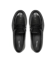 CALVIN KLEIN LOAFER BAR SAFF Mocasini din piele cu inserție saffiano negru - Pantofi femei - 3