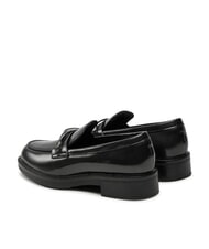 CALVIN KLEIN LOAFER BAR SAFF Mocasini din piele cu inserție saffiano negru - Pantofi femei - 5