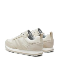 CALVIN KLEIN RUNNER LACE UP SAFF Adidași din piele gri - Pantofi femei - 5