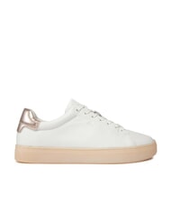CALVIN KLEIN CUPSOLE LACE UP PEARL Adidași din piele alb - Pantofi femei - 2