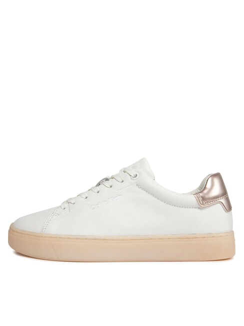 CUPSOLE LACE UP PEARL Adidași din piele alb - Pantofi femei