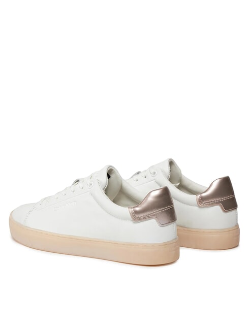 CUPSOLE LACE UP PEARL Adidași din piele alb - Pantofi femei