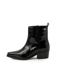 TOMMY HILFIGER TH COWBOY Ghete texane din piele strălucitoare - Pantofi femei