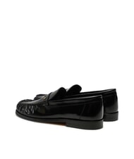 TOMMY HILFIGER TH MONOGRAM Mocasini din piele strălucitoare negru - Pantofi femei - 6
