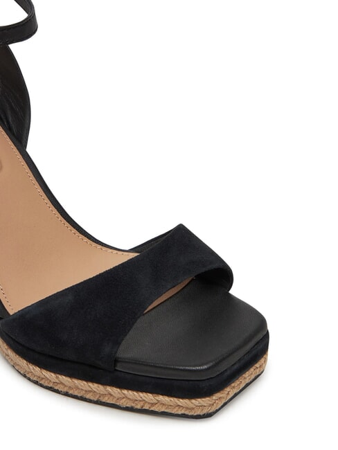 TH MONOGRAM Sandale cu platformă &icirc;naltă din piele negru - Pantofi femei