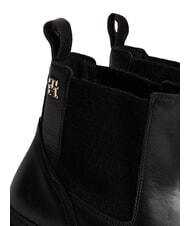TOMMY HILFIGER TH Ghete din piele stil Chelsea negru - Pantofi femei - 4