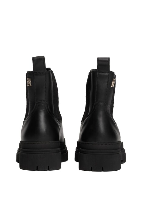TH Ghete din piele stil Chelsea negru - Pantofi femei