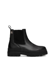 TOMMY HILFIGER TH Ghete din piele stil Chelsea negru - Pantofi femei - 3