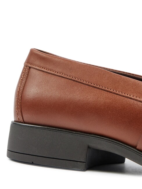 TH  Mocasini din piele coniac maro - Pantofi femei