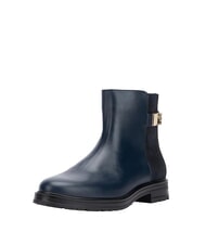 TOMMY HILFIGER TH Ghete joase din piele &icirc;ntoarsă și piele &icirc;ntoarsă albastru - Pantofi femei - 2