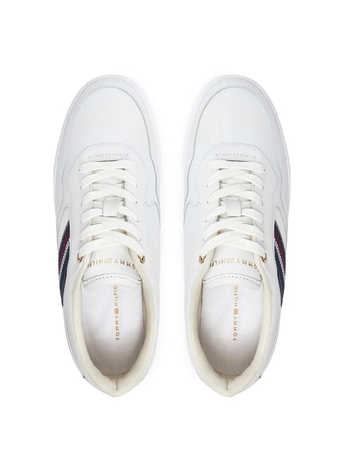 STRIPES PLATFORM Teniși din piele cu talpă &icirc;naltă ecru - Pantofi femei