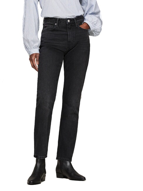 LOW COWBOY Ghete cu v&acirc;rf ascuțit din piele imprimată negru - Pantofi femei