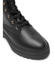 TOMMY HILFIGER TH ELASTIC RIB LACEUP Ghete din piele cu șireturi negru - Pantofi femei - 3