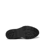 TOMMY HILFIGER TH ELASTIC RIB LACEUP Ghete din piele cu șireturi negru - Pantofi femei - 6