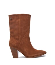 TOMMY HILFIGER MID COWBOY Ghete texane din piele &icirc;ntoarsă maro - Pantofi femei - 2