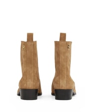 TOMMY HILFIGER COWBOY CHELSEA Ghete cu v&acirc;rf ascuțit din piele &icirc;ntoarsă kaki - Pantofi femei - 4