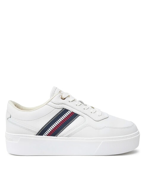 STRIPES PLATFORM Teniși din piele cu talpă &icirc;naltă ecru - Pantofi femei