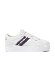TOMMY HILFIGER STRIPES PLATFORM Teniși din piele cu talpă &icirc;naltă ecru - Pantofi femei - 2