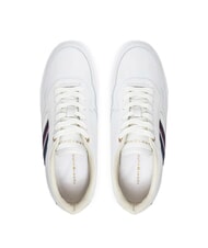 TOMMY HILFIGER STRIPES PLATFORM Teniși din piele cu talpă &icirc;naltă ecru - Pantofi femei - 4