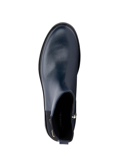 TH Ghete joase din piele &icirc;ntoarsă și piele &icirc;ntoarsă albastru - Pantofi femei