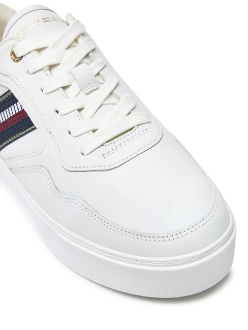 STRIPES PLATFORM Teniși din piele cu talpă &icirc;naltă ecru - Pantofi femei