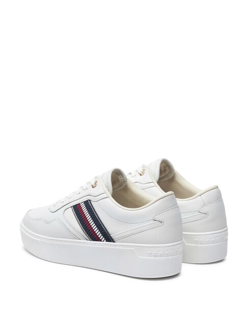 STRIPES PLATFORM Teniși din piele cu talpă &icirc;naltă ecru - Pantofi femei