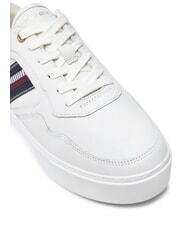 TOMMY HILFIGER STRIPES PLATFORM Teniși din piele cu talpă &icirc;naltă ecru - Pantofi femei - 3