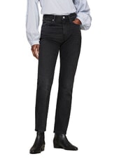 TOMMY HILFIGER LOW COWBOY Ghete cu v&acirc;rf ascuțit din piele imprimată negru - Pantofi femei - 5