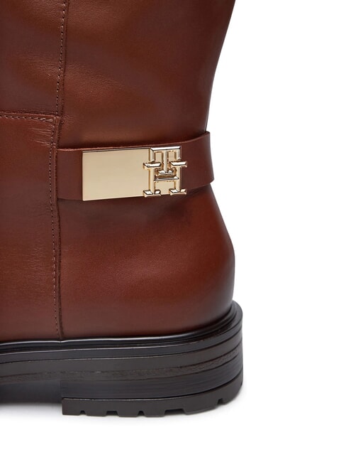 TH Ghete din piele Allti coniac maro - Pantofi femei