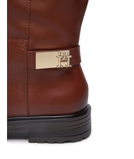 TOMMY HILFIGER TH Ghete din piele Allti coniac maro - Pantofi femei - 4