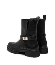 TOMMY HILFIGER BIKER Ghete din piele cu cataramă negru - Pantofi femei - 6