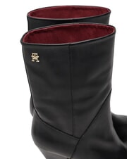 TOMMY HILFIGER MID COWBOY Ghete din piele cu toc negru - Pantofi femei - 4
