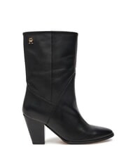 TOMMY HILFIGER MID COWBOY Ghete din piele cu toc negru - Pantofi femei - 2