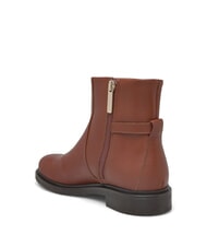 TOMMY HILFIGER TH CHAIN Ghete joase din piele cu fermoar coniac maro - Pantofi femei - 4