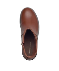 TOMMY HILFIGER TH CHAIN Ghete joase din piele cu fermoar coniac maro - Pantofi femei - 5