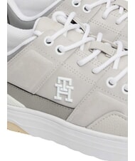 TOMMY HILFIGER TH Adidași din piele gri - Pantofi femei - 4