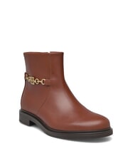 TOMMY HILFIGER TH CHAIN Ghete joase din piele cu fermoar coniac maro - Pantofi femei - 3