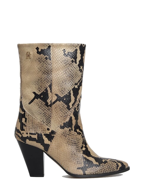 TH  Ghete texane din piele bej - Pantofi femei