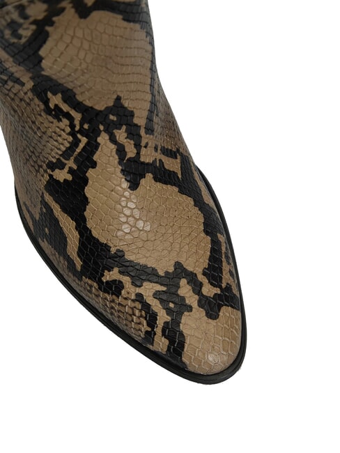 TH  Ghete texane din piele bej - Pantofi femei