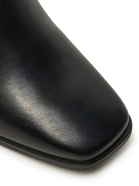 TH CHAIN Ghete din piele pentru gleznă negru - Pantofi femei