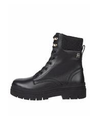 TOMMY HILFIGER CLEATED LACE-UP Ghete cu șireturi și guler căptușit negru - Pantofi femei - 2