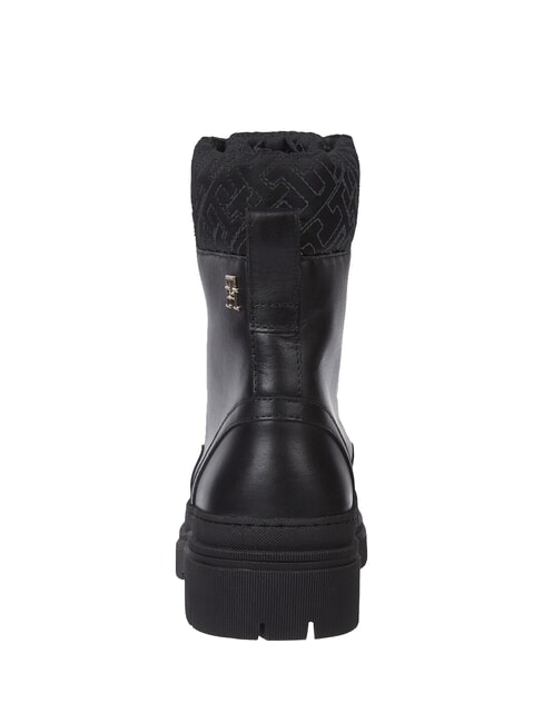 CLEATED LACE-UP Ghete cu șireturi și guler căptușit negru - Pantofi femei