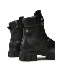 TOMMY HILFIGER LACE -UP BIKE Ghete din piele cu șireturi negru - Pantofi femei - 5