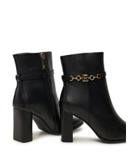 TOMMY HILFIGER TH CHAIN Ghete din piele pentru gleznă negru - Pantofi femei - 3
