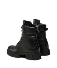 TOMMY HILFIGER LACE -UP BIKE Ghete din piele cu șireturi negru - Pantofi femei - 6