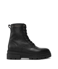 TOMMY HILFIGER BICOLOR Ghete din piele cu șireturi negru - Pantofi femei - 2