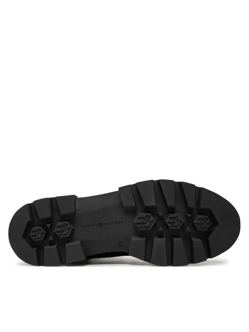 BICOLOR Ghete din piele cu șireturi negru - Pantofi femei