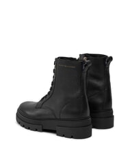TOMMY HILFIGER BICOLOR Ghete din piele cu șireturi negru - Pantofi femei - 5